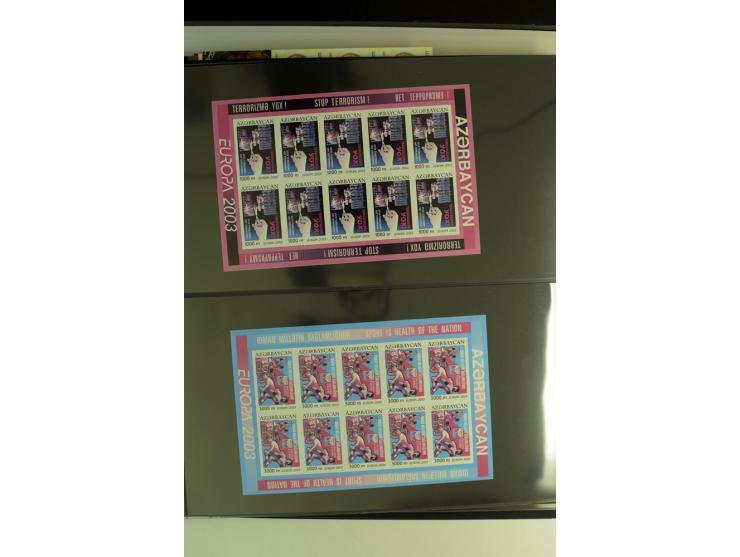 2000/06, umfangreiche Spezial-Sammlung der CEPT-Ausgaben mit vielen Proben- und Phasendrucken sowie ungezähnten Werten, teils