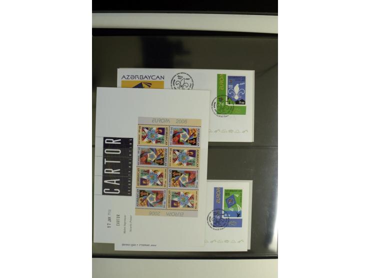 2000/06, umfangreiche Spezial-Sammlung der CEPT-Ausgaben mit vielen Proben- und Phasendrucken sowie ungezähnten Werten, teils
