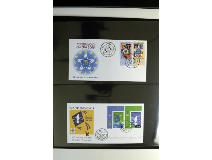 2000/06, umfangreiche Spezial-Sammlung der CEPT-Ausgaben mit vielen Proben- und Phasendrucken sowie ungezähnten Werten, teils