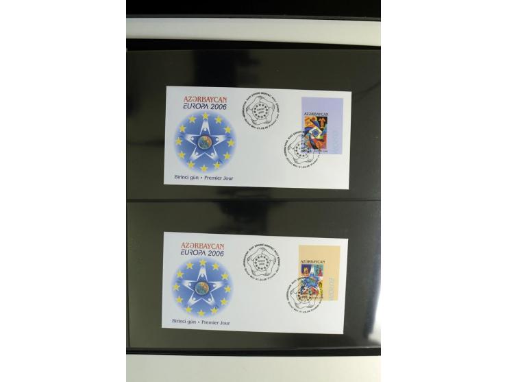 2000/06, umfangreiche Spezial-Sammlung der CEPT-Ausgaben mit vielen Proben- und Phasendrucken sowie ungezähnten Werten, teils