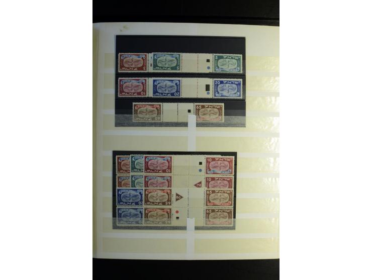 1948/68, postfrischer, ungebrauchter und etwas gestempelter Bestand mit u.a. Mi.-Nr. 1-9 ohne Tab, 10-14KZ (6), 14SZ, 19-21 v