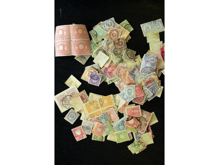 1872/1913, gestempelte und ungebrauchte Sammlung mit vielen Doubletten, dabei bessere Werte, klare Entwertungen, Paare und Ei