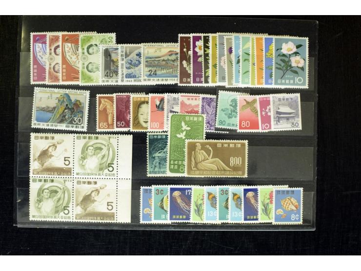 1888/1970 (ca.), postfrische, ungebrauchte und gestempelte Partie, dabei auch Ryu Kyu und Fiskalmarken