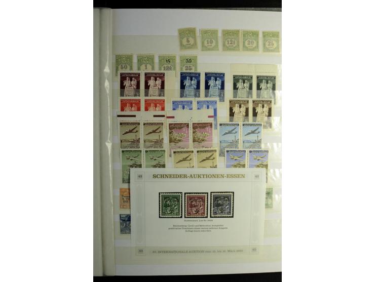 1850/1990 (ca.), postfrische, ungebrauchte und gestempelte Partie mit einer Vielzahl guter Werte, Sätze und Blocks, dabei u.a
