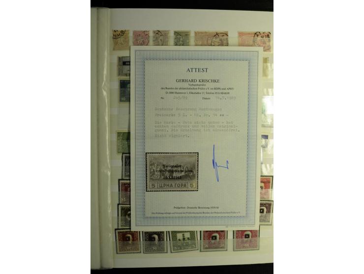 1850/1990 (ca.), postfrische, ungebrauchte und gestempelte Partie mit einer Vielzahl guter Werte, Sätze und Blocks, dabei u.a
