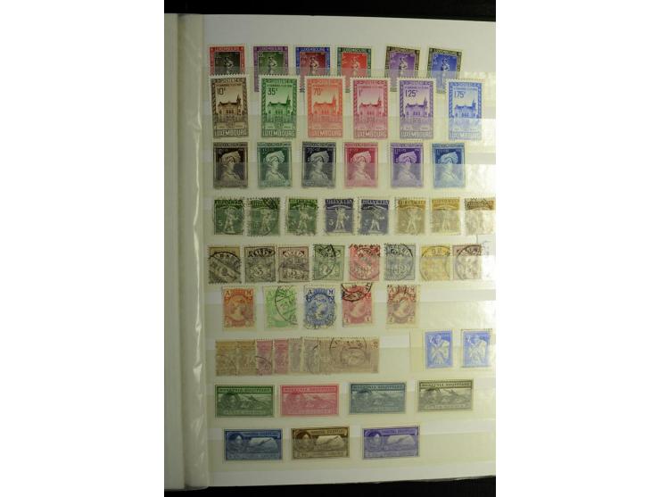 1850/1990 (ca.), postfrische, ungebrauchte und gestempelte Partie mit einer Vielzahl guter Werte, Sätze und Blocks, dabei u.a