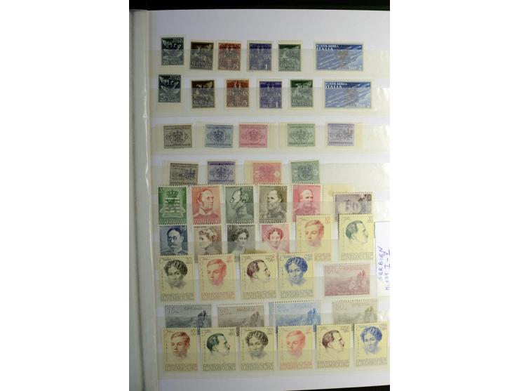 1850/1990 (ca.), postfrische, ungebrauchte und gestempelte Partie mit einer Vielzahl guter Werte, Sätze und Blocks, dabei u.a