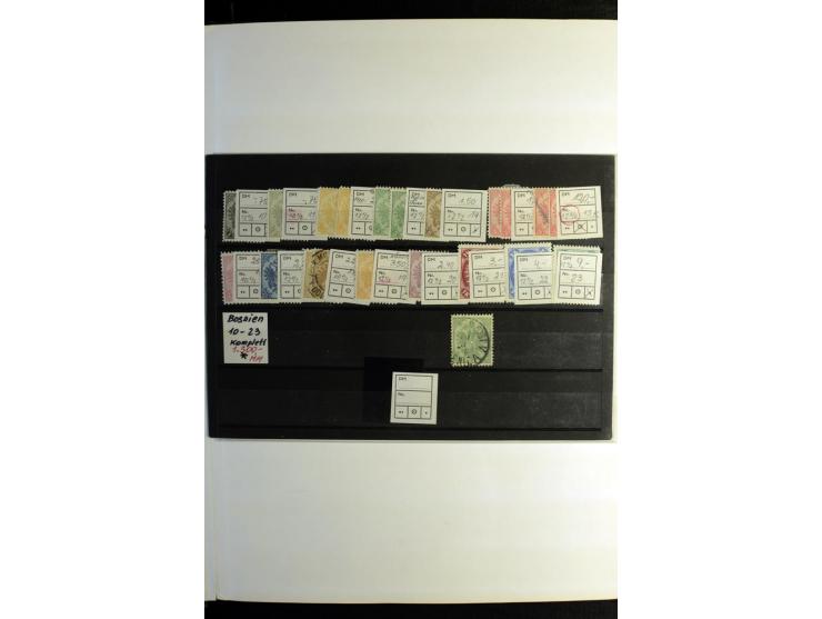 1850/1990 (ca.), postfrische, ungebrauchte und gestempelte Partie mit einer Vielzahl guter Werte, Sätze und Blocks, dabei u.a