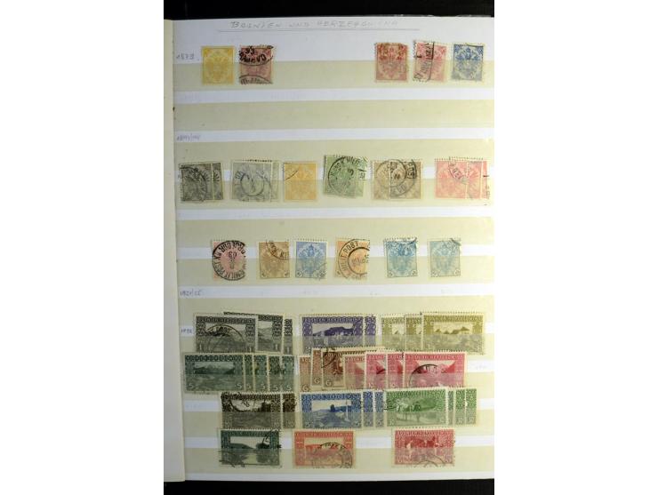 1850/1990 (ca.), postfrische, ungebrauchte und gestempelte Partie mit einer Vielzahl guter Werte, Sätze und Blocks, dabei u.a