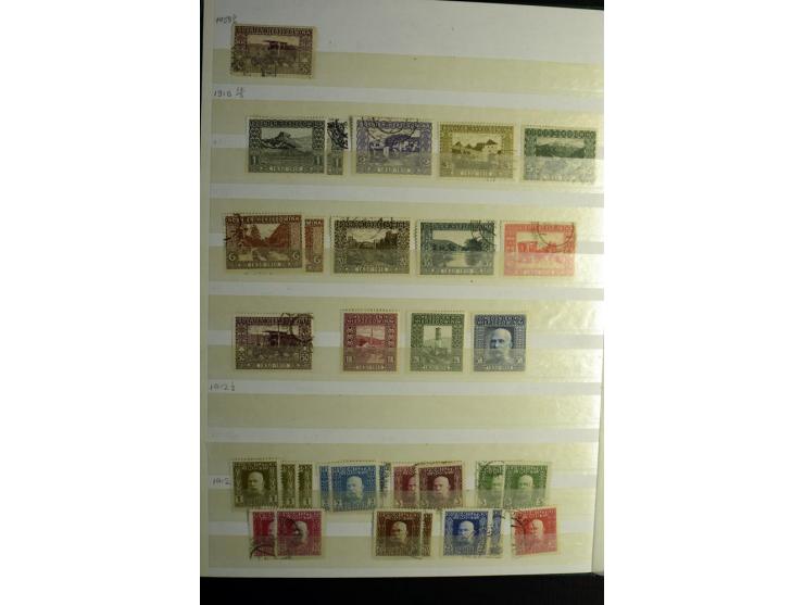 1850/1990 (ca.), postfrische, ungebrauchte und gestempelte Partie mit einer Vielzahl guter Werte, Sätze und Blocks, dabei u.a