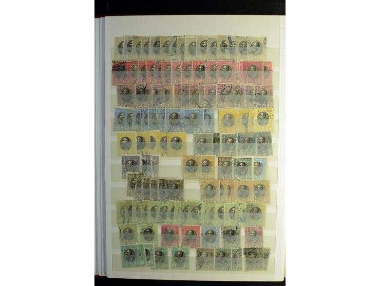 1850/1990 (ca.), postfrische, ungebrauchte und gestempelte Partie mit einer Vielzahl guter Werte, Sätze und Blocks, dabei u.a