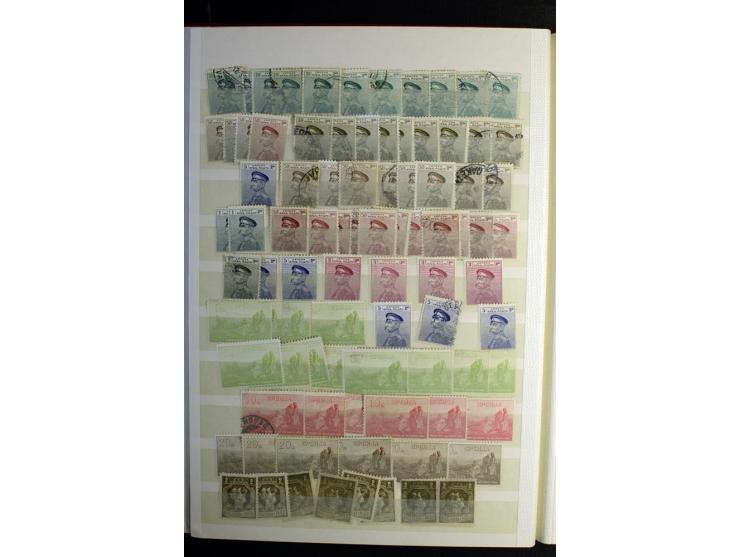 1850/1990 (ca.), postfrische, ungebrauchte und gestempelte Partie mit einer Vielzahl guter Werte, Sätze und Blocks, dabei u.a