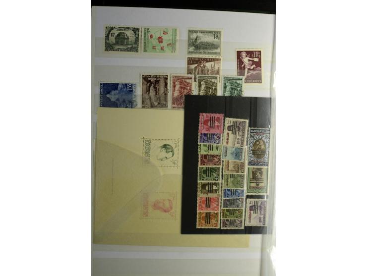 1850/1990 (ca.), postfrische, ungebrauchte und gestempelte Partie mit einer Vielzahl guter Werte, Sätze und Blocks, dabei u.a