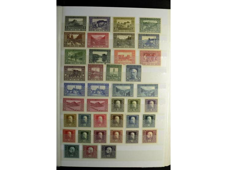 1850/1990 (ca.), postfrische, ungebrauchte und gestempelte Partie mit einer Vielzahl guter Werte, Sätze und Blocks, dabei u.a