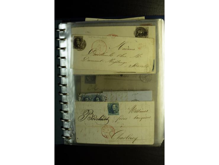 1850/1880, sehr interessanter Sammlungsposten mit ca. 250 Briefen und Ganzsachen von Belgien bis Schweiz mit vielen besseren 