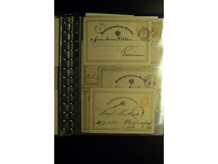 1850/1880, sehr interessanter Sammlungsposten mit ca. 250 Briefen und Ganzsachen von Belgien bis Schweiz mit vielen besseren 