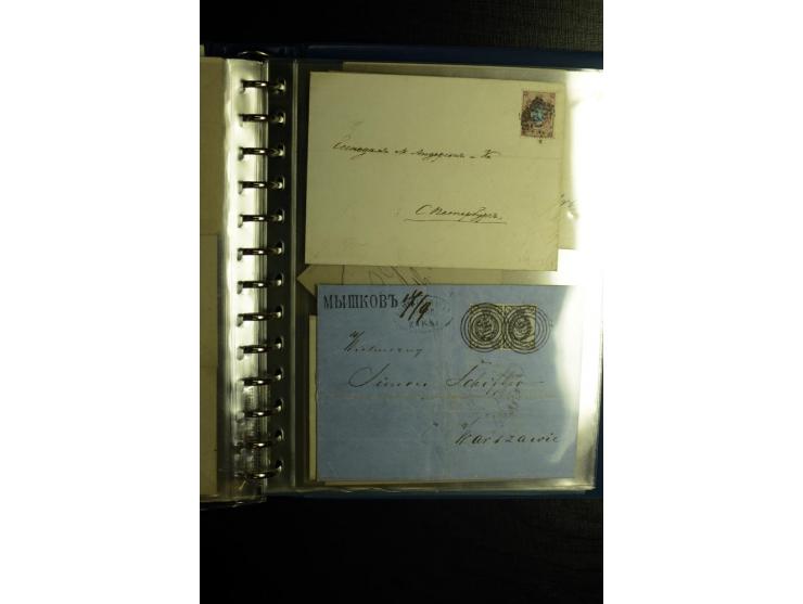 1850/1880, sehr interessanter Sammlungsposten mit ca. 250 Briefen und Ganzsachen von Belgien bis Schweiz mit vielen besseren 