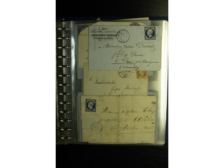 1850/1880, sehr interessanter Sammlungsposten mit ca. 250 Briefen und Ganzsachen von Belgien bis Schweiz mit vielen besseren 