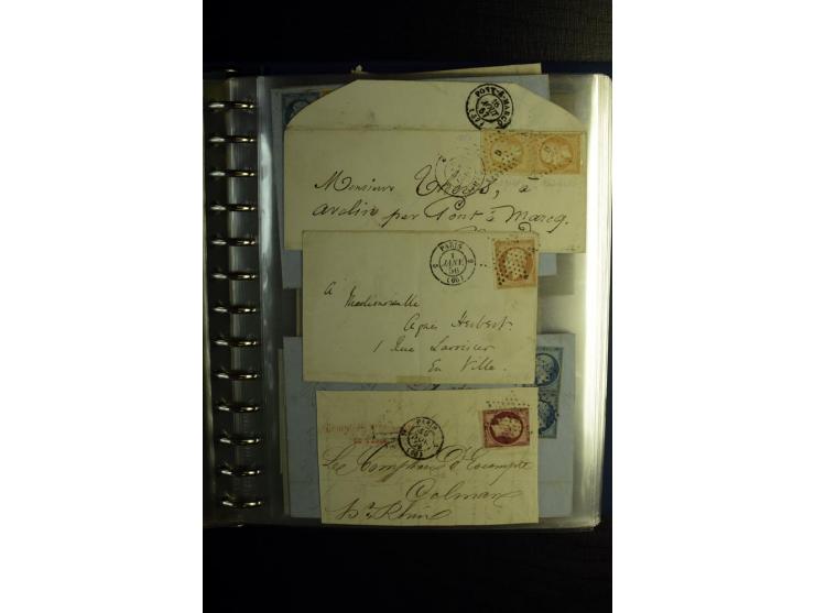 1850/1880, sehr interessanter Sammlungsposten mit ca. 250 Briefen und Ganzsachen von Belgien bis Schweiz mit vielen besseren 