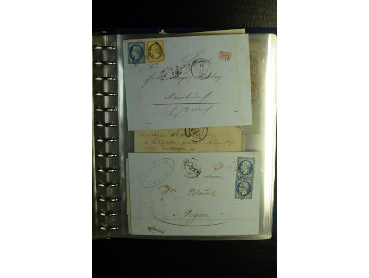 1850/1880, sehr interessanter Sammlungsposten mit ca. 250 Briefen und Ganzsachen von Belgien bis Schweiz mit vielen besseren 
