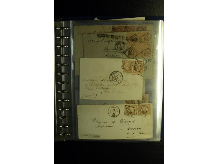 1850/1880, sehr interessanter Sammlungsposten mit ca. 250 Briefen und Ganzsachen von Belgien bis Schweiz mit vielen besseren 