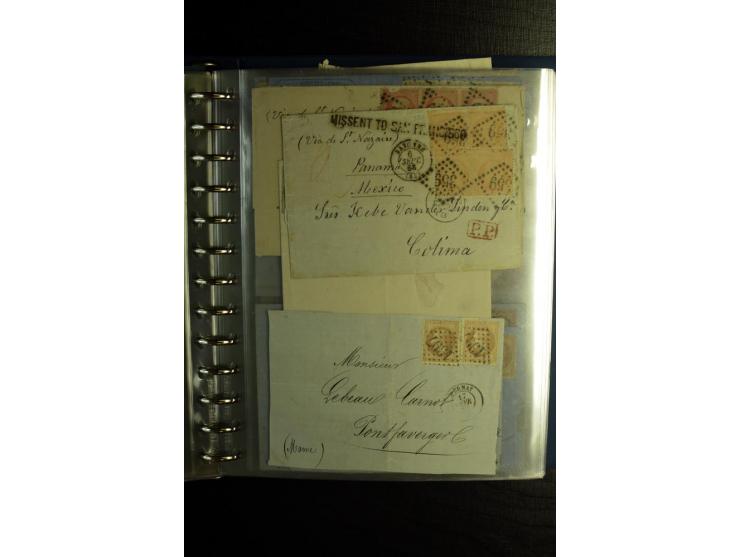 1850/1880, sehr interessanter Sammlungsposten mit ca. 250 Briefen und Ganzsachen von Belgien bis Schweiz mit vielen besseren 