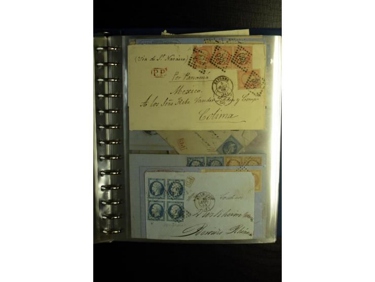 1850/1880, sehr interessanter Sammlungsposten mit ca. 250 Briefen und Ganzsachen von Belgien bis Schweiz mit vielen besseren 