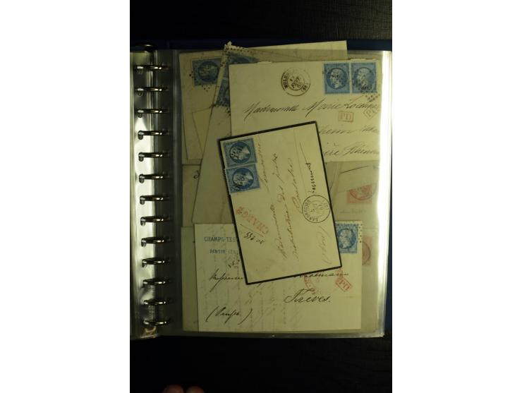 1850/1880, sehr interessanter Sammlungsposten mit ca. 250 Briefen und Ganzsachen von Belgien bis Schweiz mit vielen besseren 