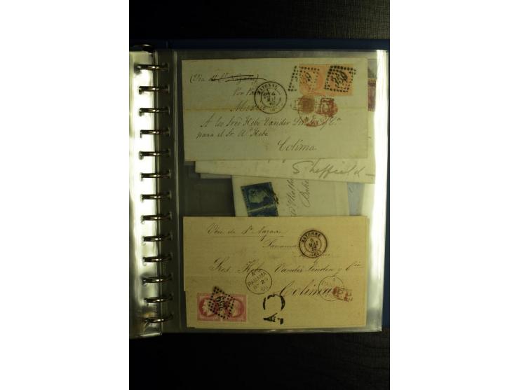 1850/1880, sehr interessanter Sammlungsposten mit ca. 250 Briefen und Ganzsachen von Belgien bis Schweiz mit vielen besseren 
