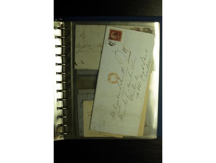 1850/1880, sehr interessanter Sammlungsposten mit ca. 250 Briefen und Ganzsachen von Belgien bis Schweiz mit vielen besseren 