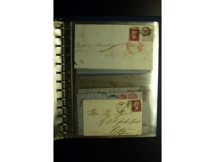 1850/1880, sehr interessanter Sammlungsposten mit ca. 250 Briefen und Ganzsachen von Belgien bis Schweiz mit vielen besseren 
