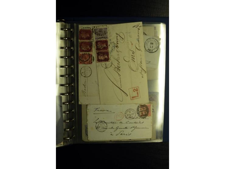 1850/1880, sehr interessanter Sammlungsposten mit ca. 250 Briefen und Ganzsachen von Belgien bis Schweiz mit vielen besseren 
