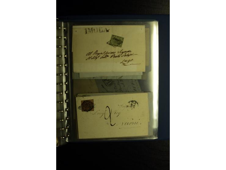 1850/1880, sehr interessanter Sammlungsposten mit ca. 250 Briefen und Ganzsachen von Belgien bis Schweiz mit vielen besseren 