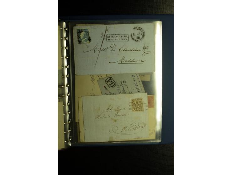 1850/1880, sehr interessanter Sammlungsposten mit ca. 250 Briefen und Ganzsachen von Belgien bis Schweiz mit vielen besseren 