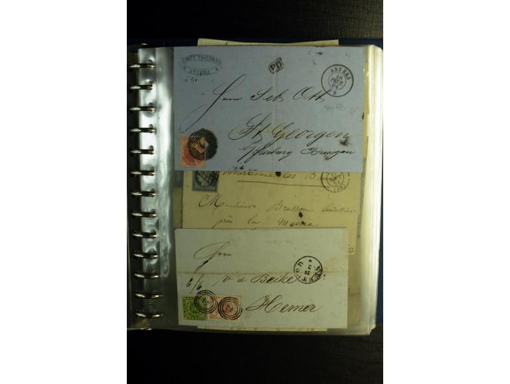 1850/1880, sehr interessanter Sammlungsposten mit ca. 250 Briefen und Ganzsachen von Belgien bis Schweiz mit vielen besseren 