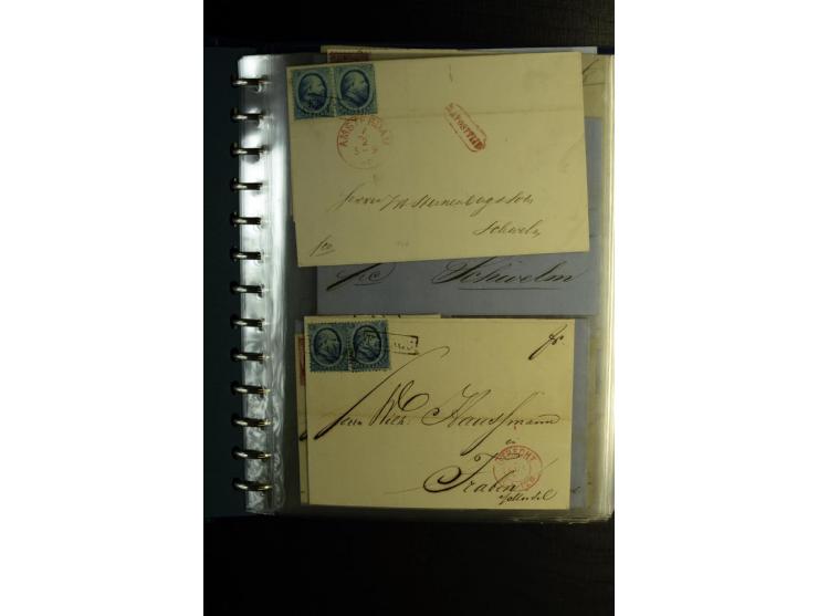 1850/1880, sehr interessanter Sammlungsposten mit ca. 250 Briefen und Ganzsachen von Belgien bis Schweiz mit vielen besseren 