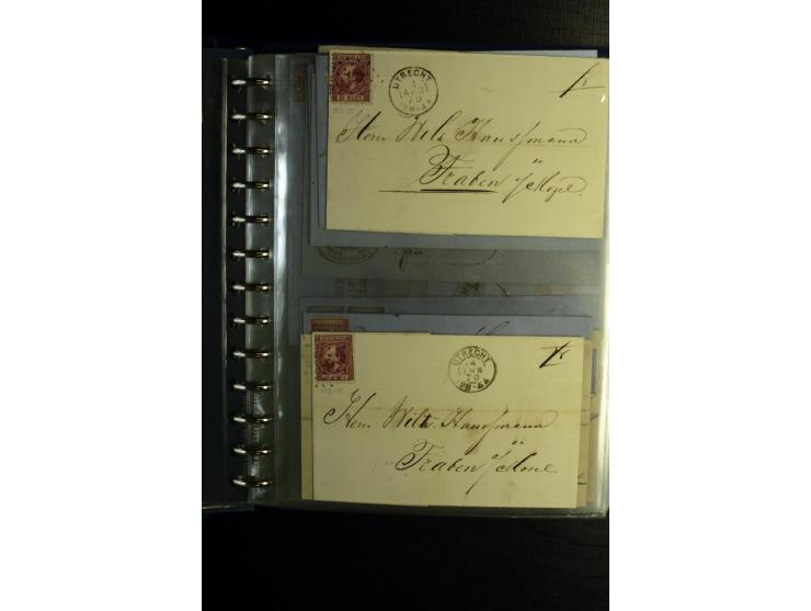 1850/1880, sehr interessanter Sammlungsposten mit ca. 250 Briefen und Ganzsachen von Belgien bis Schweiz mit vielen besseren 