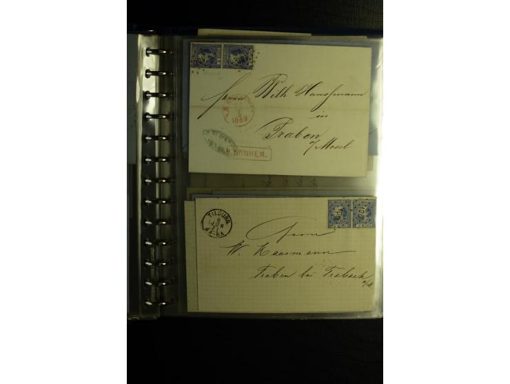 1850/1880, sehr interessanter Sammlungsposten mit ca. 250 Briefen und Ganzsachen von Belgien bis Schweiz mit vielen besseren 