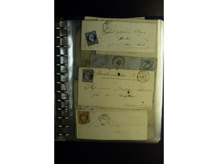 1850/1880, sehr interessanter Sammlungsposten mit ca. 250 Briefen und Ganzsachen von Belgien bis Schweiz mit vielen besseren 
