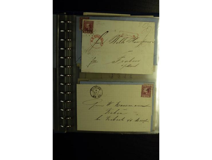 1850/1880, sehr interessanter Sammlungsposten mit ca. 250 Briefen und Ganzsachen von Belgien bis Schweiz mit vielen besseren 