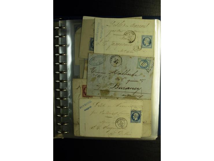 1850/1880, sehr interessanter Sammlungsposten mit ca. 250 Briefen und Ganzsachen von Belgien bis Schweiz mit vielen besseren 