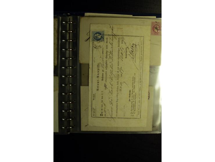 1850/1880, sehr interessanter Sammlungsposten mit ca. 250 Briefen und Ganzsachen von Belgien bis Schweiz mit vielen besseren 