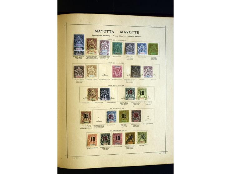 1874/1913, umfangreiche gestempelte und ungebrauchte Sammlung Angola bis Zanzibar mit vielen besseren und kpl. Ausgaben, dabe
