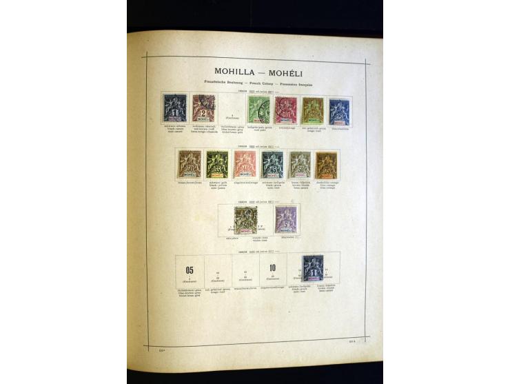 1874/1913, umfangreiche gestempelte und ungebrauchte Sammlung Angola bis Zanzibar mit vielen besseren und kpl. Ausgaben, dabe