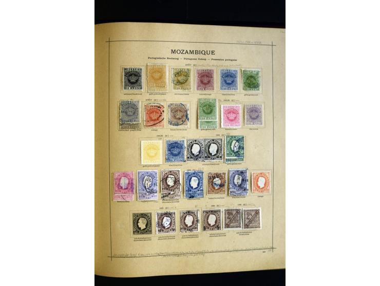 1874/1913, umfangreiche gestempelte und ungebrauchte Sammlung Angola bis Zanzibar mit vielen besseren und kpl. Ausgaben, dabe