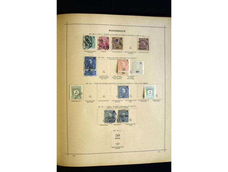 1874/1913, umfangreiche gestempelte und ungebrauchte Sammlung Angola bis Zanzibar mit vielen besseren und kpl. Ausgaben, dabe