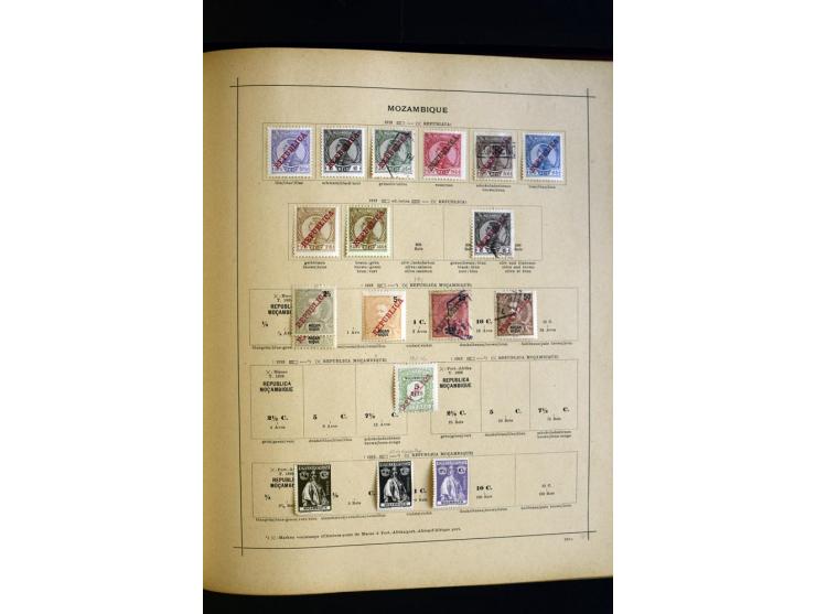 1874/1913, umfangreiche gestempelte und ungebrauchte Sammlung Angola bis Zanzibar mit vielen besseren und kpl. Ausgaben, dabe