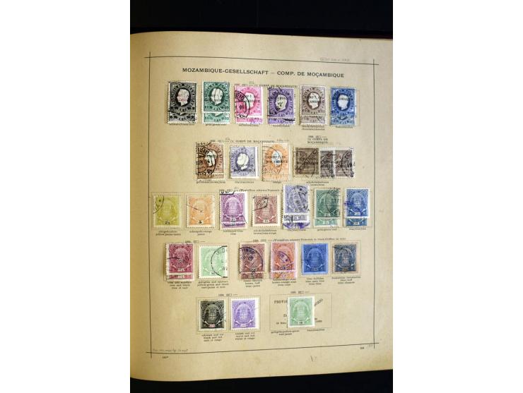 1874/1913, umfangreiche gestempelte und ungebrauchte Sammlung Angola bis Zanzibar mit vielen besseren und kpl. Ausgaben, dabe