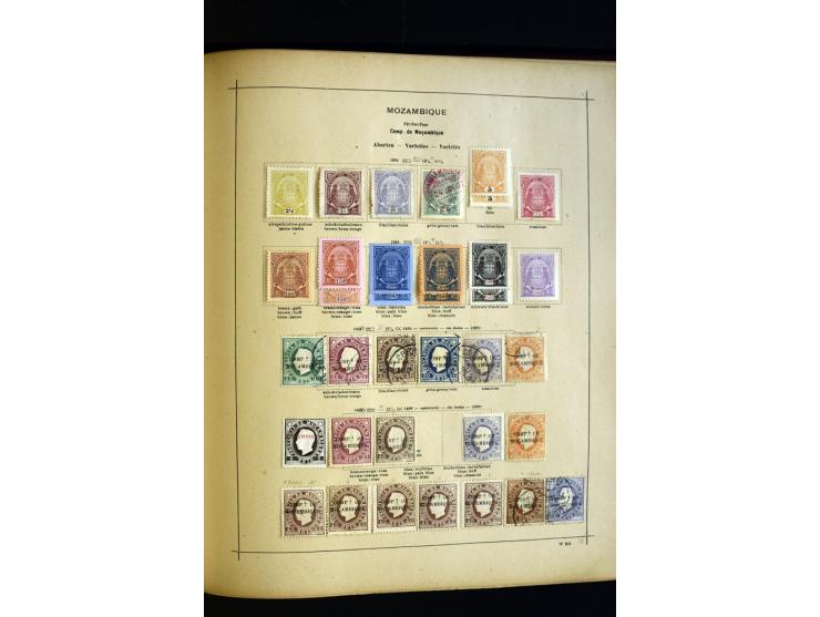 1874/1913, umfangreiche gestempelte und ungebrauchte Sammlung Angola bis Zanzibar mit vielen besseren und kpl. Ausgaben, dabe