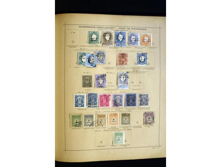 1874/1913, umfangreiche gestempelte und ungebrauchte Sammlung Angola bis Zanzibar mit vielen besseren und kpl. Ausgaben, dabe